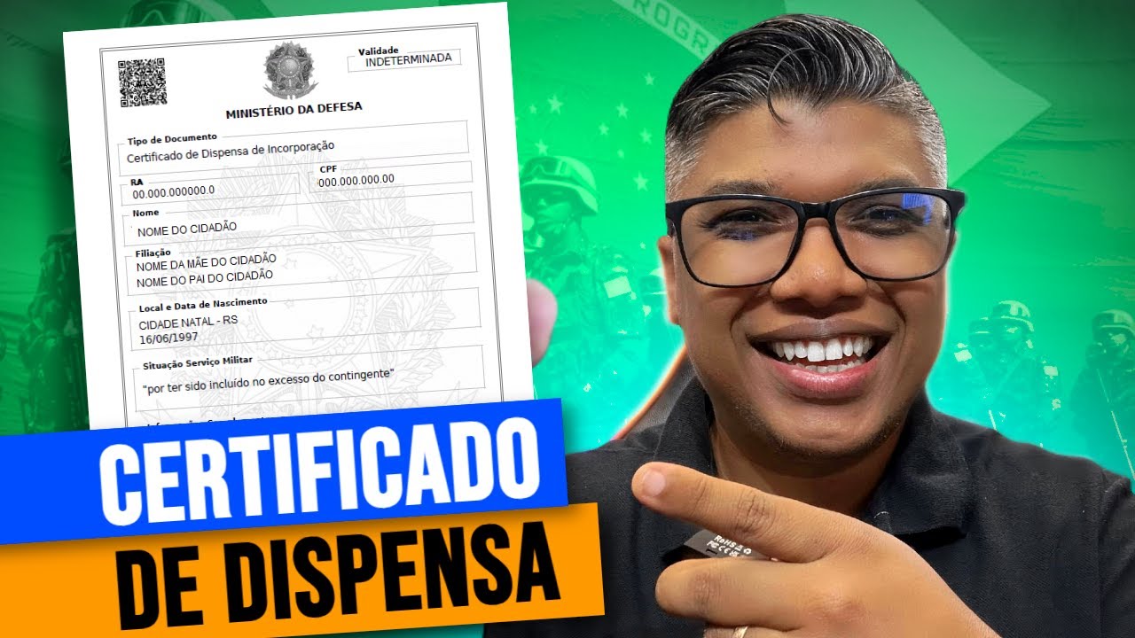 COMO EMITIR O CERTIFICADO DE DISPENSA MILITAR (CDI) ONLINE PASSO A PASSO!