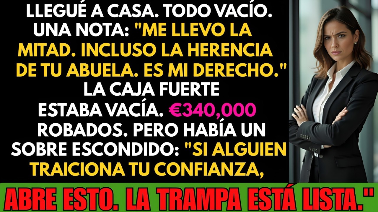 Mi Esposo Dejó una Nota: “Me Llevo la Mitad”… Hasta Que Abrí la CAJA FUERTE