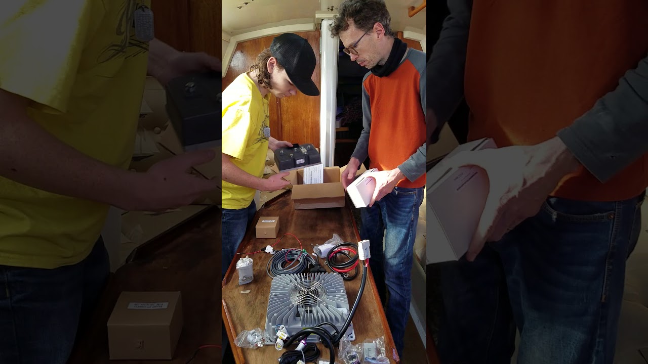 Unboxing Thunderstruck 10kw Electric Sailboat Kit