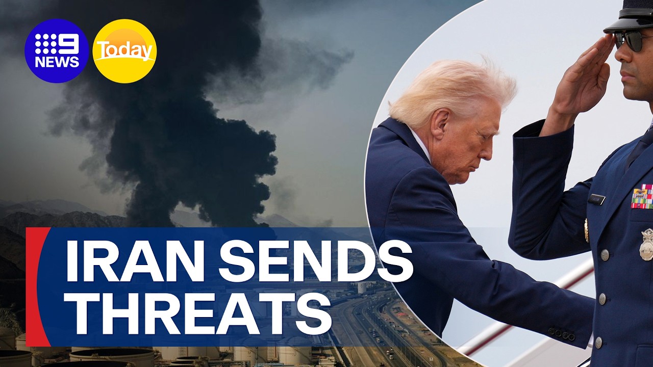 Iran threatens world tourism sites | 9 News Australia