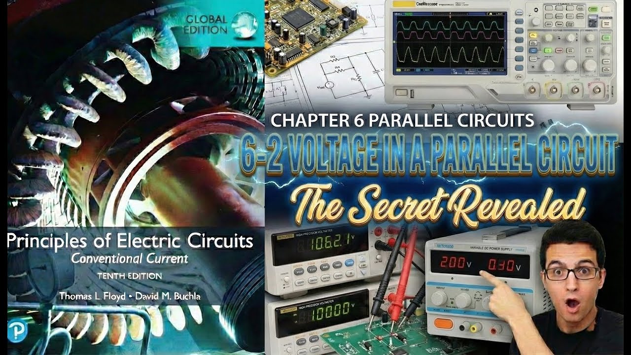 Principles of Electric Circuits Course (Thomas Floyd) – Chapter 6.2 Voltage in a Parallel Circuit