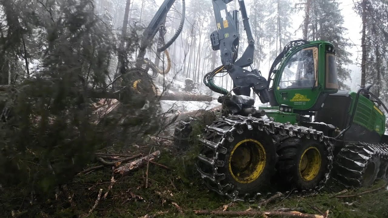 🌲 MS 500i 🌲 MS 261 🌲 John Deere 1270G 🌲 Im Windwurf Einsatz 🌲