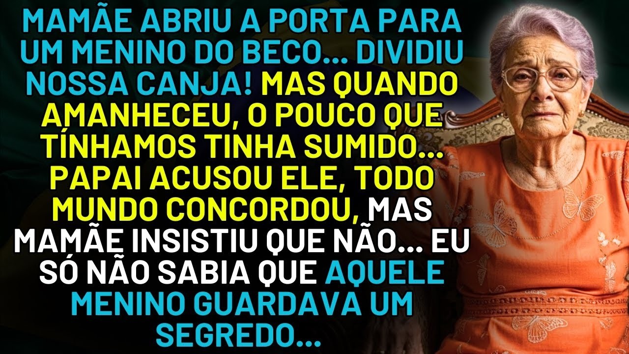 HISTÓRIA REAL DESTA AVÓ 👵💔 MAMÃE ABRIU A PORTA PARA UM MENINO DO BECO… MAS QUANDO AMANHECEU,  ELE