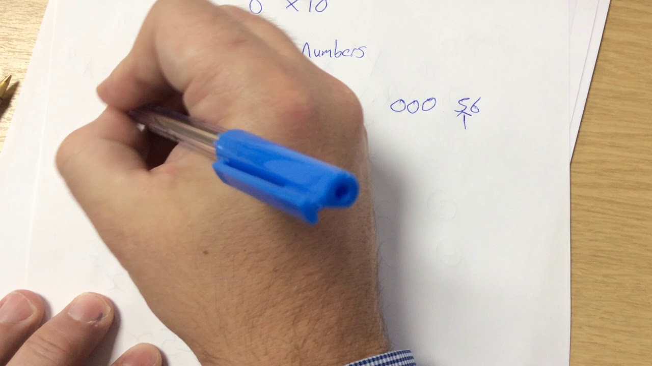 Standard form - very small numbers