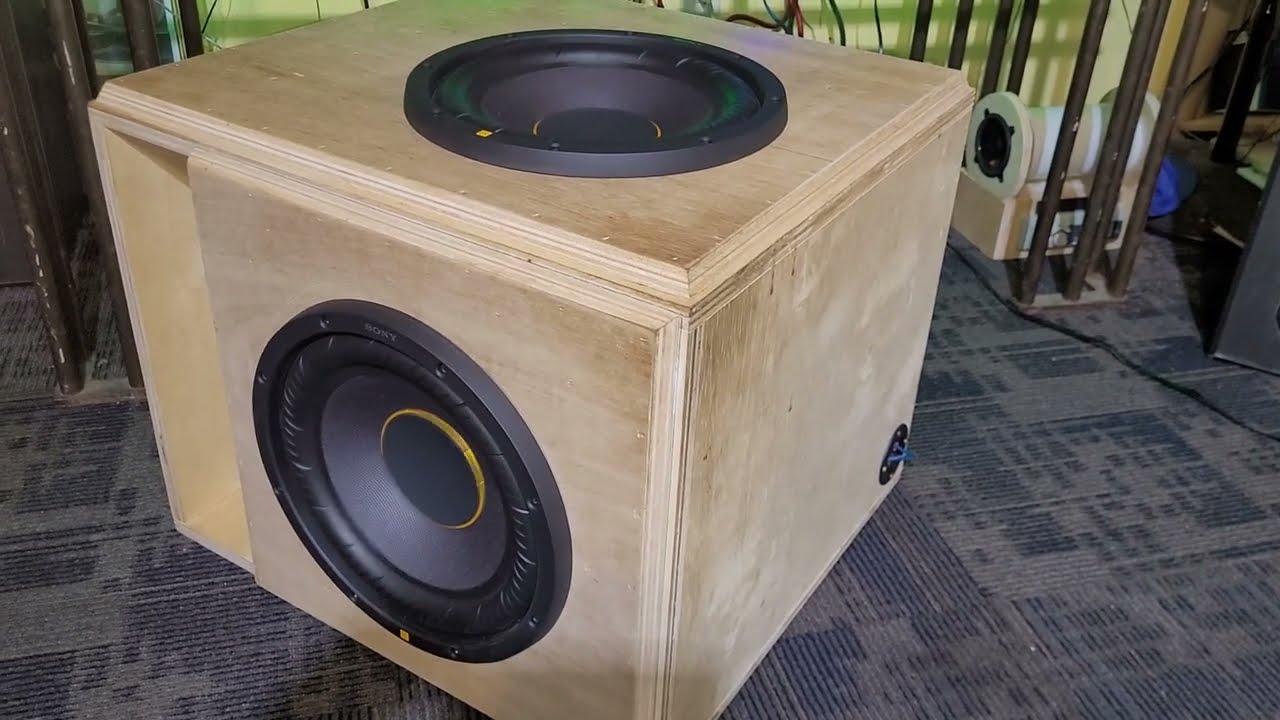 2   SONY XS122ES    ES Moble Subwoofers in one of my custom built box's tuned to 30hz