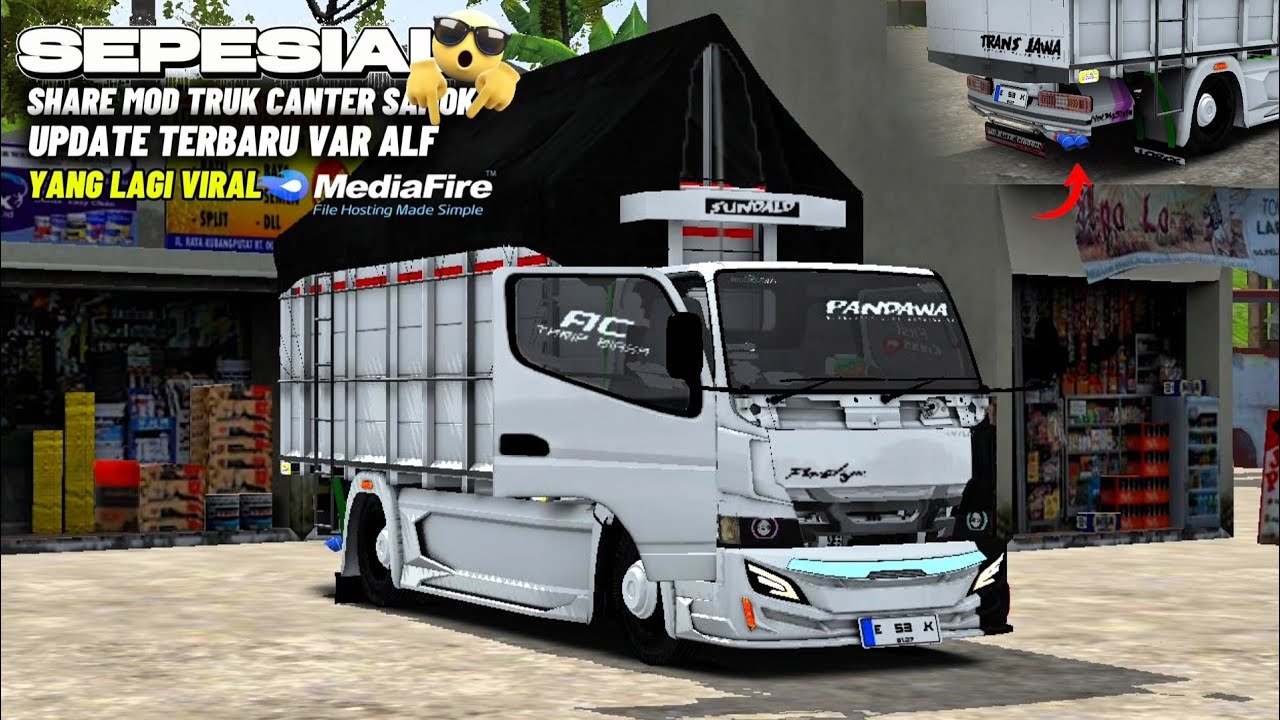 MOD BUSID SEPESIAL SHARE MOD TRUK CANTER SAMOK UPDATE TERBARU ALF YANG LAGI VIRAL 