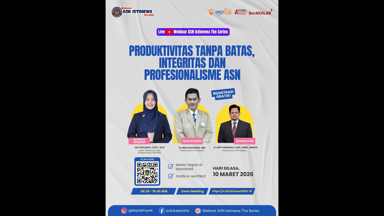 Webinar ASN Istimewa Seri 1 