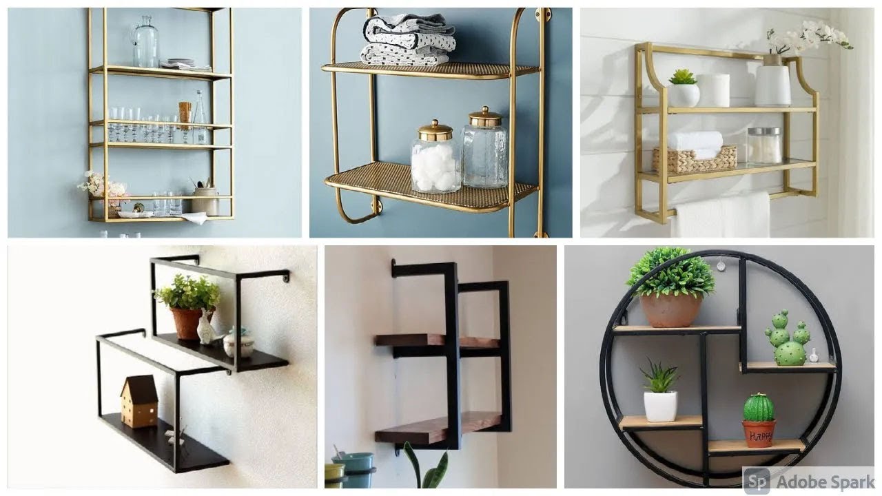 75 Metal Wall Mounted Shelves to decorate your wall
