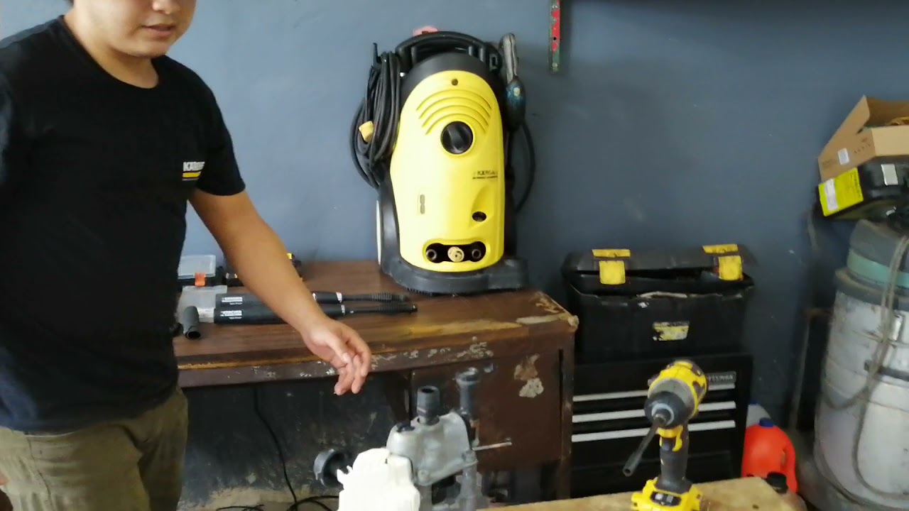 Como reparar una karcher k 2.93 que no tiene presión y tiene fuga de agua.