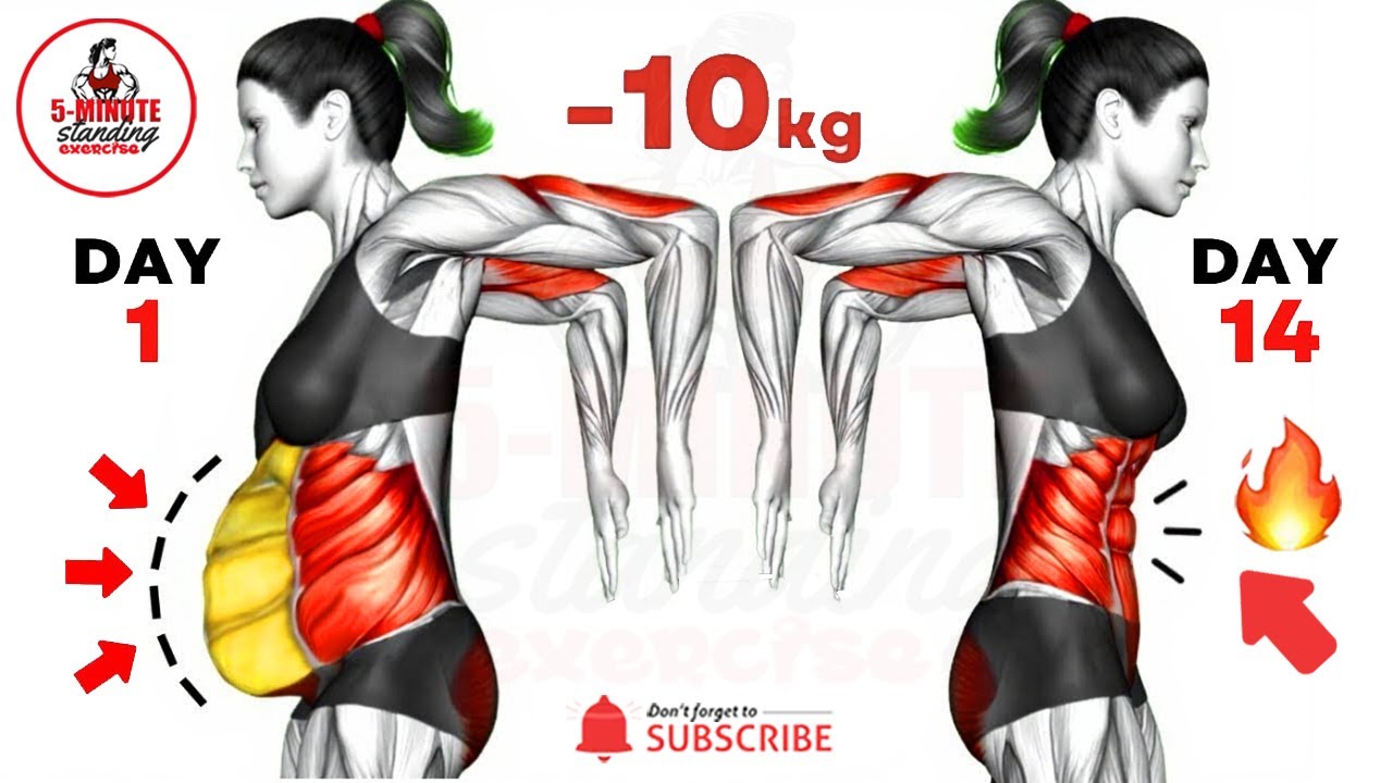 30-MIN AEROBIC STANDING WORKOUT TO LOSE BELLY FAT FASTER AT HOME