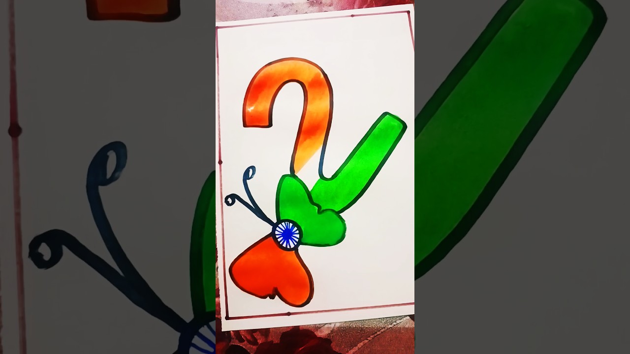 Easy FLAG drawing |#shorts #trending #ytshorts #drawing #DrawingWithChiku #viral #art #tiranga