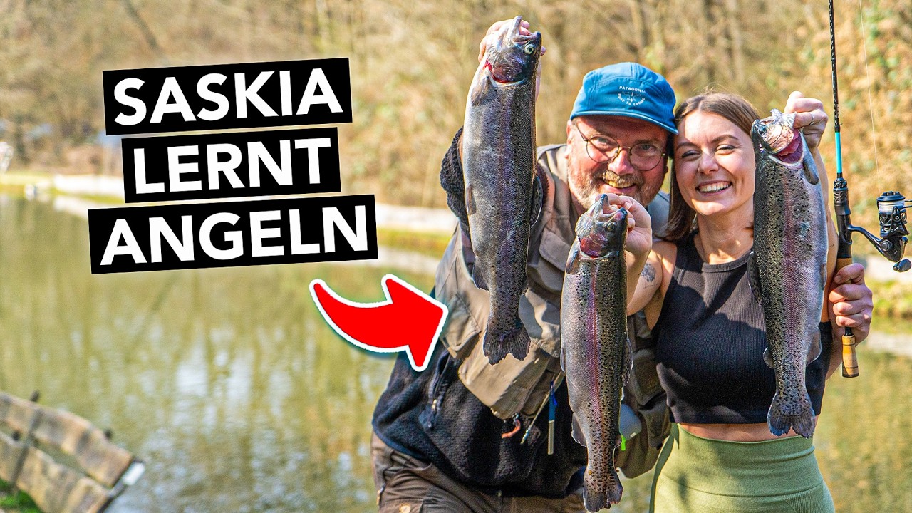 Anfängerin überrascht ALLE! 🤯 Angeln lernen von A bis Z 🎣 (alle Grundlagen)