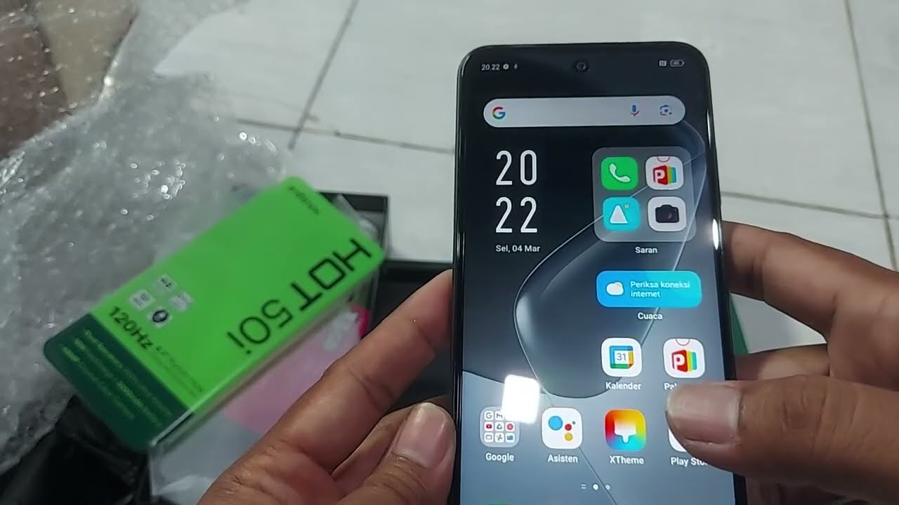 Murah juga beli online.. infinix hot 50i .  Aman sampai dirumah