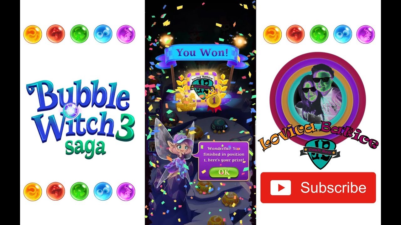 Bubble Witch Saga 3 - Level 576 - 580 - Gameplay