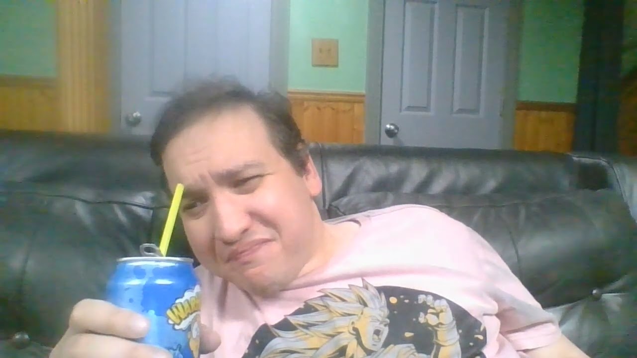 Warhead sour Blue Raspberry soda sampled by the Other world according to Bob