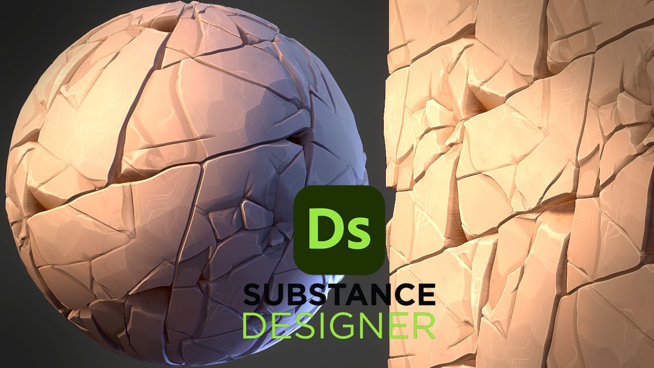 Стилизованные каменные скалы — Substance 3D Designer