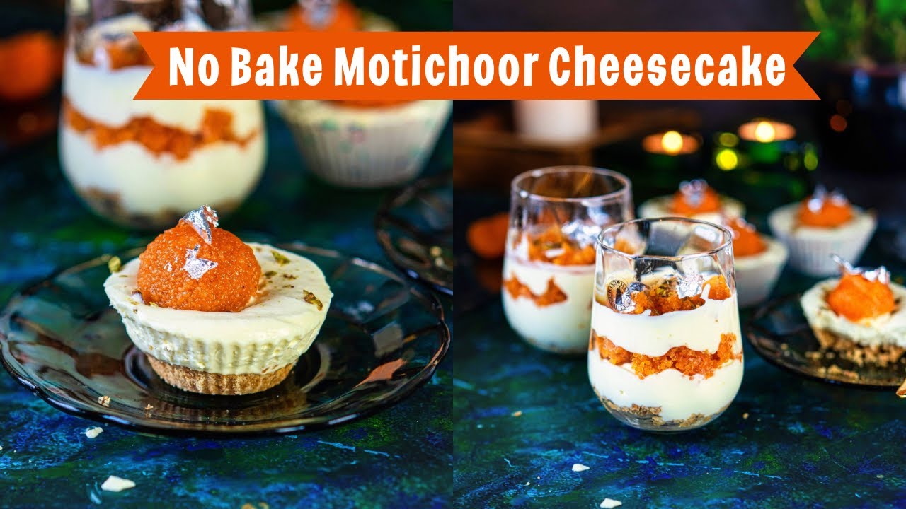Eggless No-Bake Motichoor Ladoo Cheesecake | Raksha Bandhan Dessert You MUST TRY! SAVE IT!