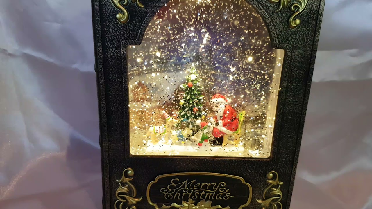 Light Up Magical Santa Water Story Book
