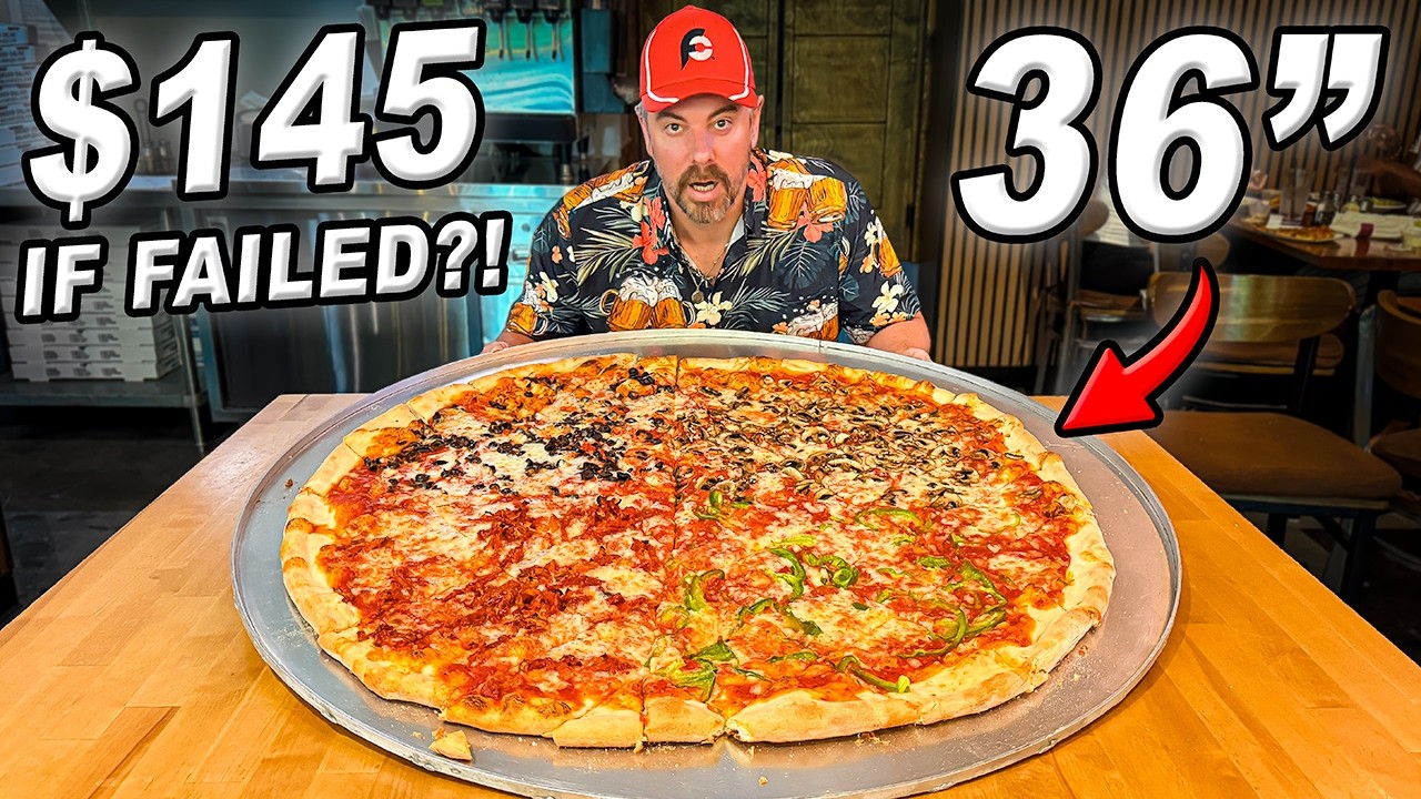 NAJWIĘKSZE wyzwanie z pizzą &bdquo;Godfather&rdquo; (36 cali) w Nashville kosztuje 145 dolar&oacute;w, JEŚLI PRZEGRA...