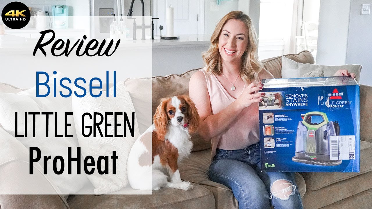 Bissell Little Green ProHeat Review | Unboxing & Testing | Couch & Area Rug Spot Cleaning!