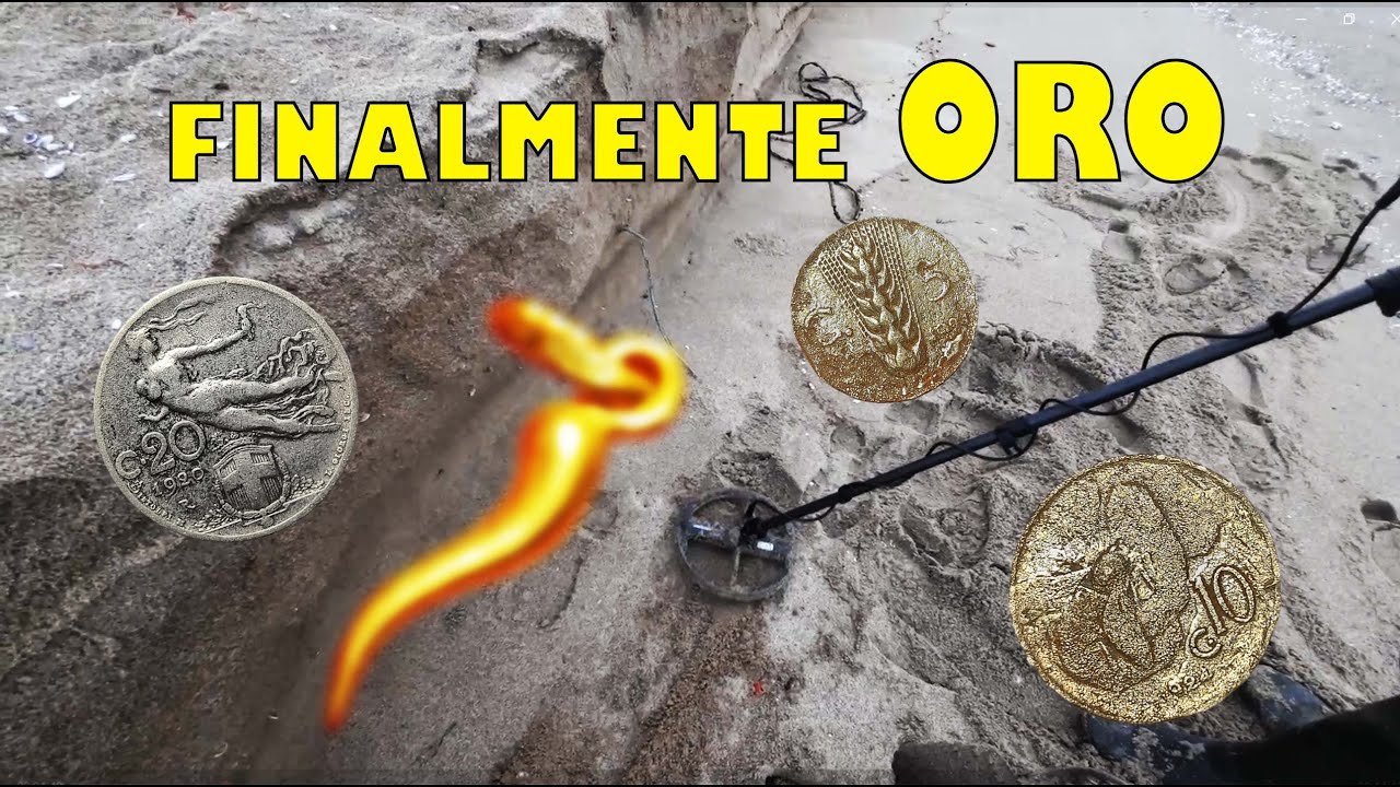 ONDE ALTE 5 METRI SCAVANO IN PROFONDITA' LA SPIAGGIA - DOPO LA TEMPESTA FINALMENTE TROVO ORO !!!
