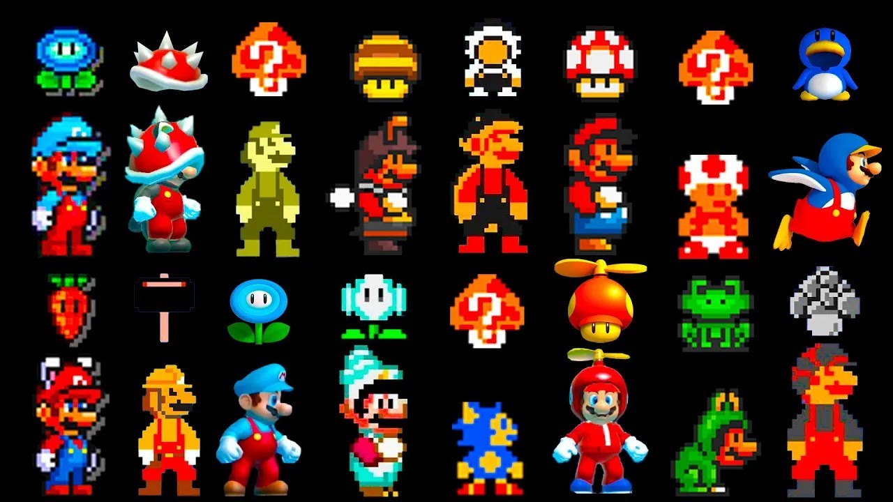 ALL MARIO POWER-UPS in Super Mario Maker 2!