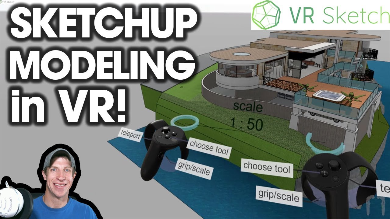 Моделирование SketchUp В ВИРТУАЛЬНОЙ РЕАЛЬНОСТИ с VRSketch!