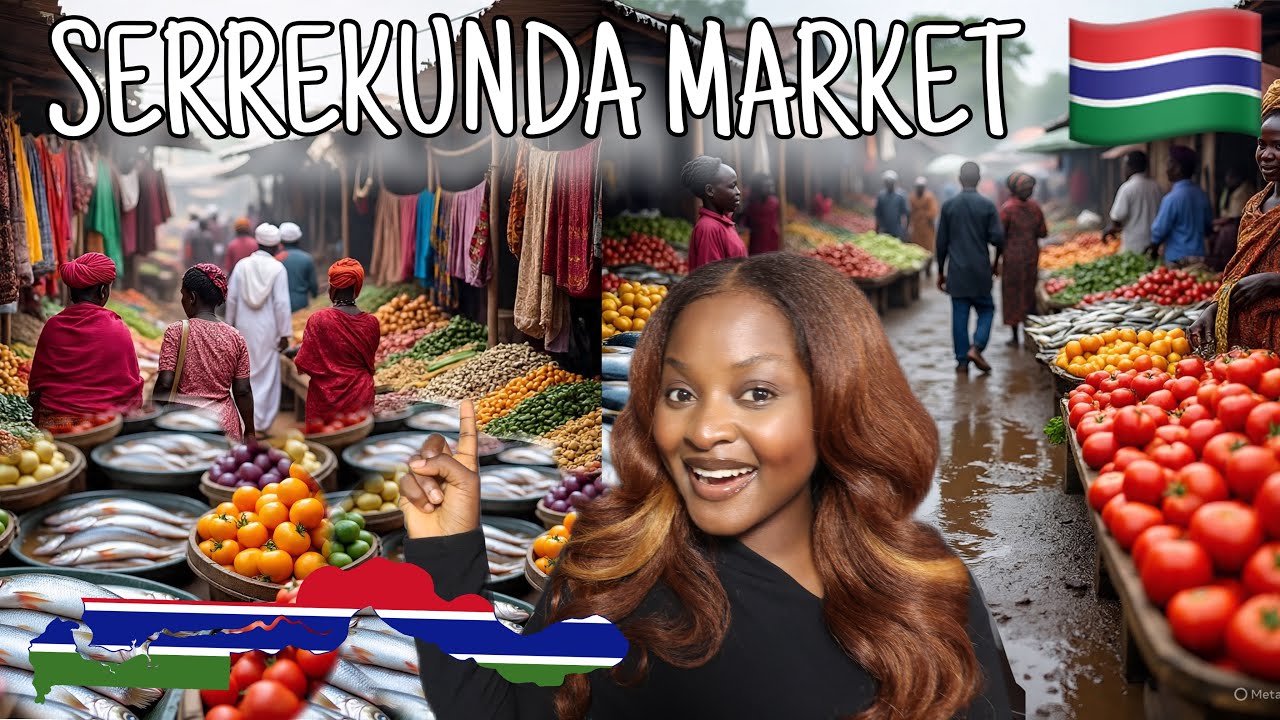 I visited the Largest market in The Gambia | The Serrekunda Market 🇬🇲🇬🇲| Nig&eacute;rian market