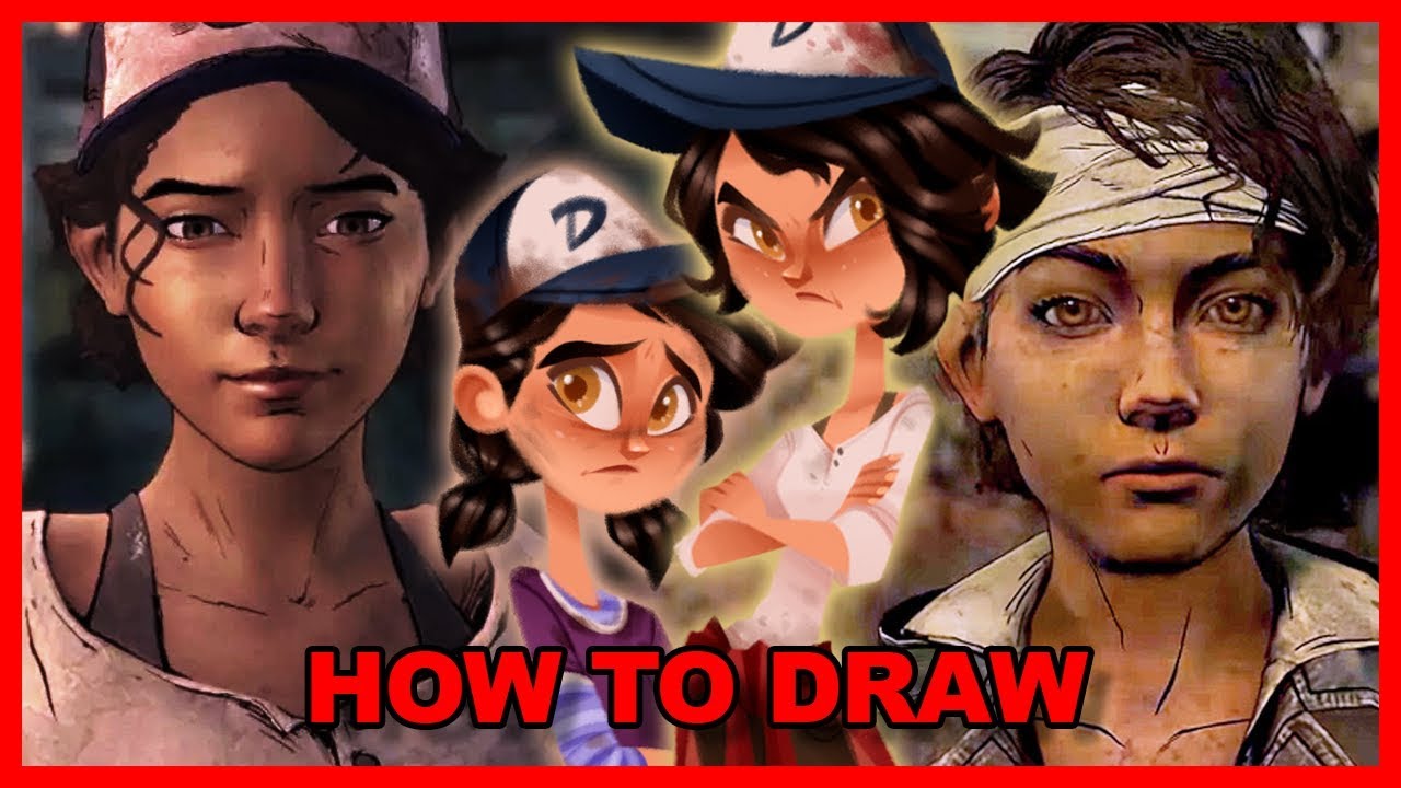Drawing Clementine from Telltale's The Walking Dead ft. Melissa Hutchison | Heroines