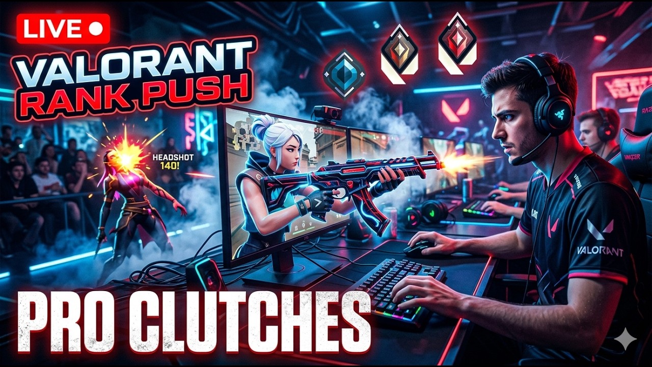 LIVE 🔴 Valorant Gameplay | All Random One Site& Pro Clutches
