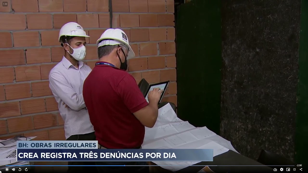 CREA recebe 3 denúncias de obras irregulares por dia em BH e 40% delas tem alguma irregularidade IMA