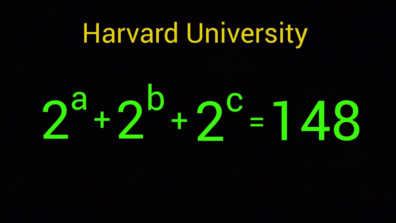 Хитрости собеседования в Гарвардском университете | (a,b,c) = ?