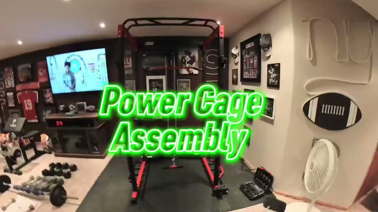 @ritfit.sports PPC02C Power Cage w/ Lat Bar Pull-Down System Assembly