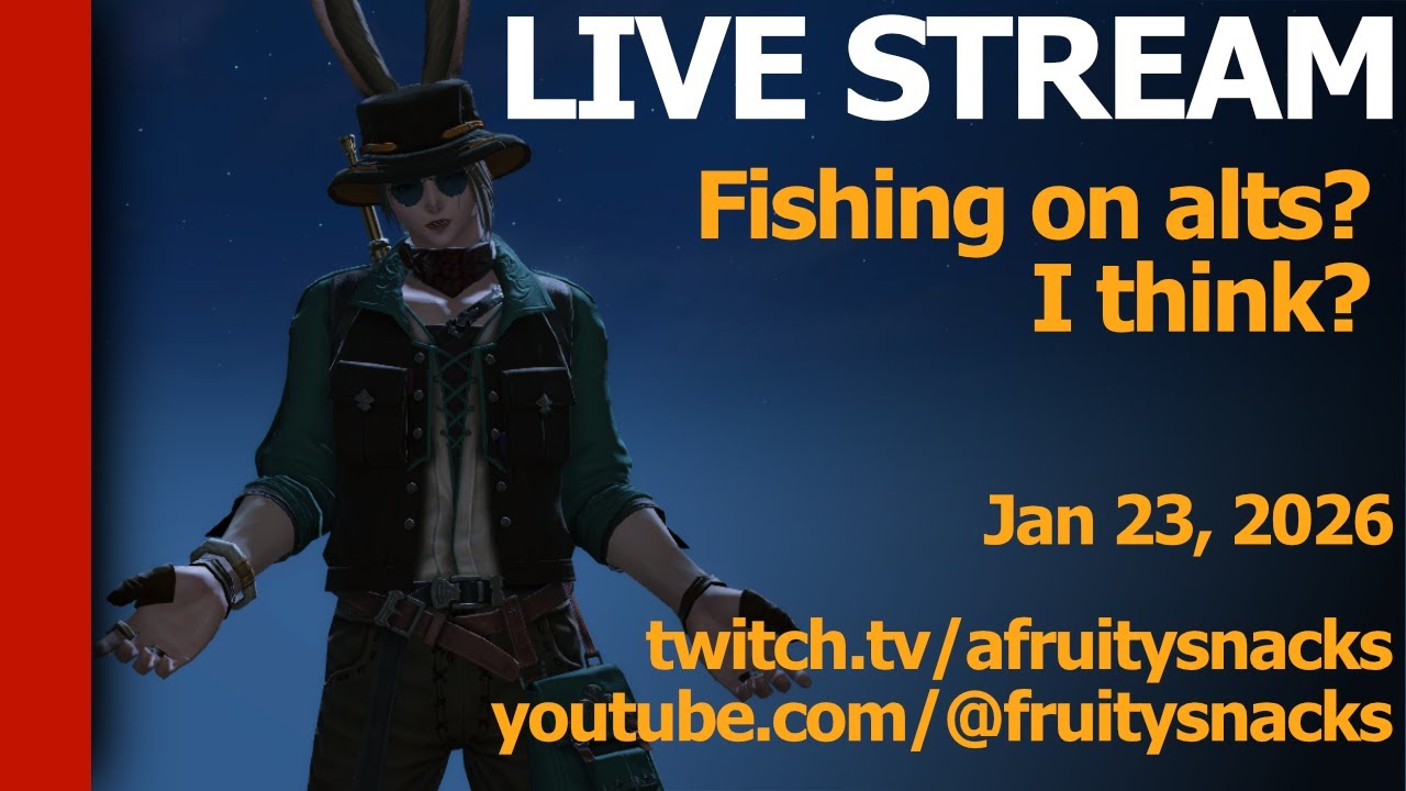 Fishing, FFXIV stuff, and talking about the FanFest Aquarium Meet up