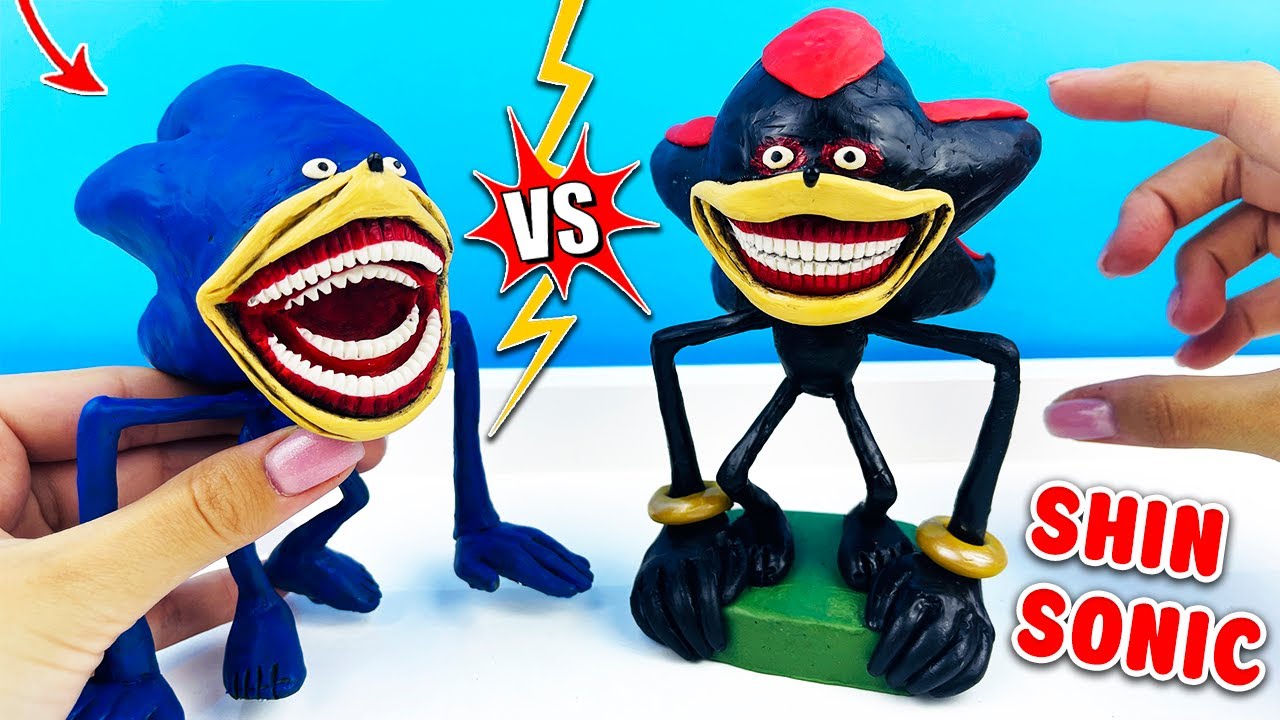 Лепим СОНИК ПОЖИРАТЕЛЬ ПРОТИВ ШЕДОУ ПОЖИРАТЕЛЯ! The SHIN Sonic Tapes vs Shadow ✅ Лепка ОК