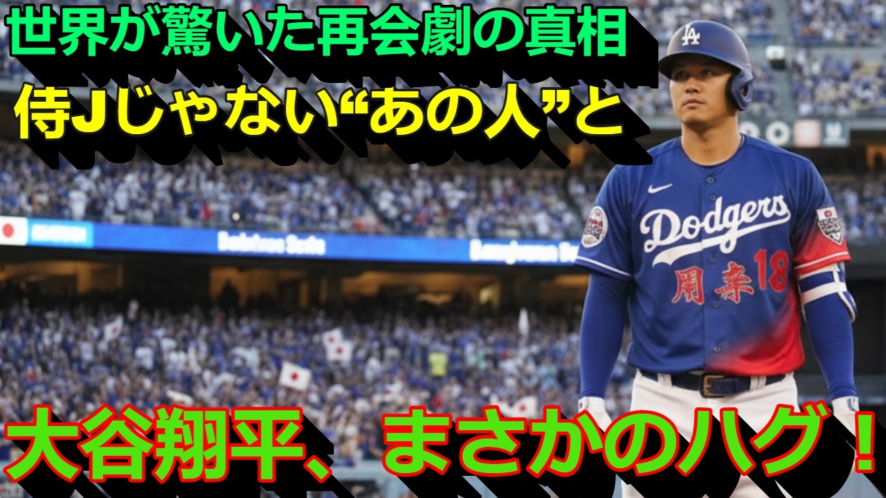 【衝撃映像】大谷翔平、侍ジャパンじゃない“あの人”とまさかのハグ！世界が驚いた再会劇の真相