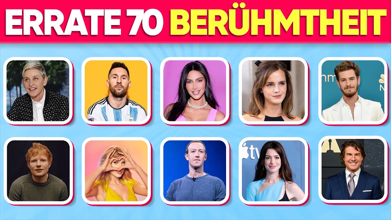 Schaffst DU es, DIESE 70 Stars zu ERRATEN ❓😱