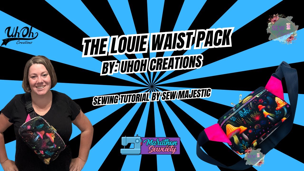 The Louie Waist Pack by UhOh Creations - Sewing Tutorial by Sew Majestic