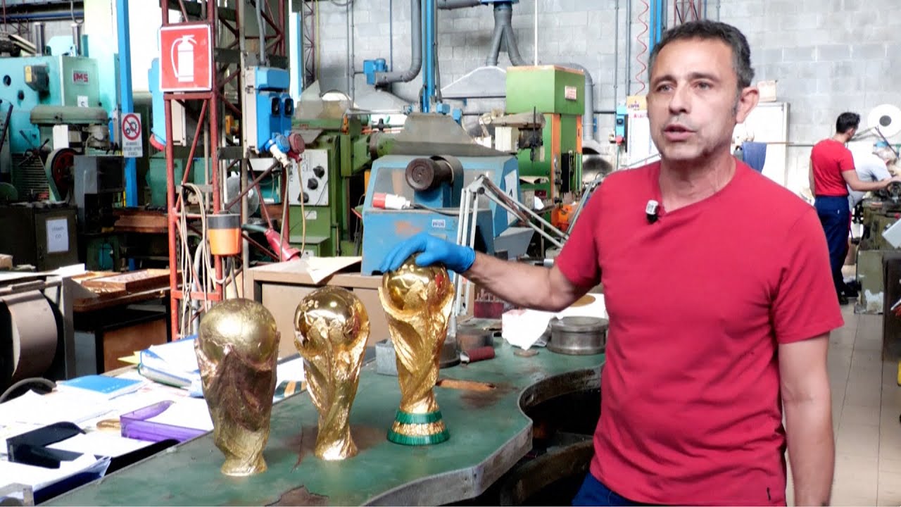 Inside look at World Cup trophy factory in Italy