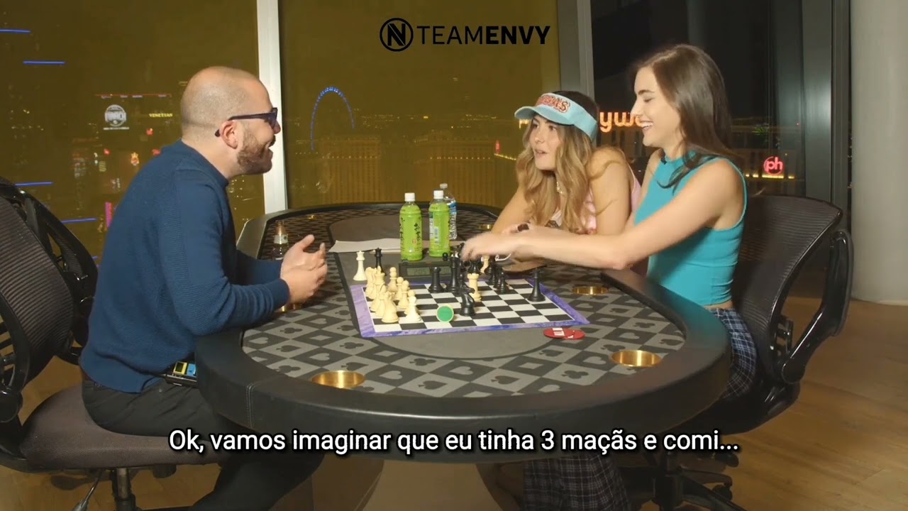 Andrea Botez aprende matem&aacute;tica b&aacute;sica e Xadrez b&aacute;sico [LEGENDADO]