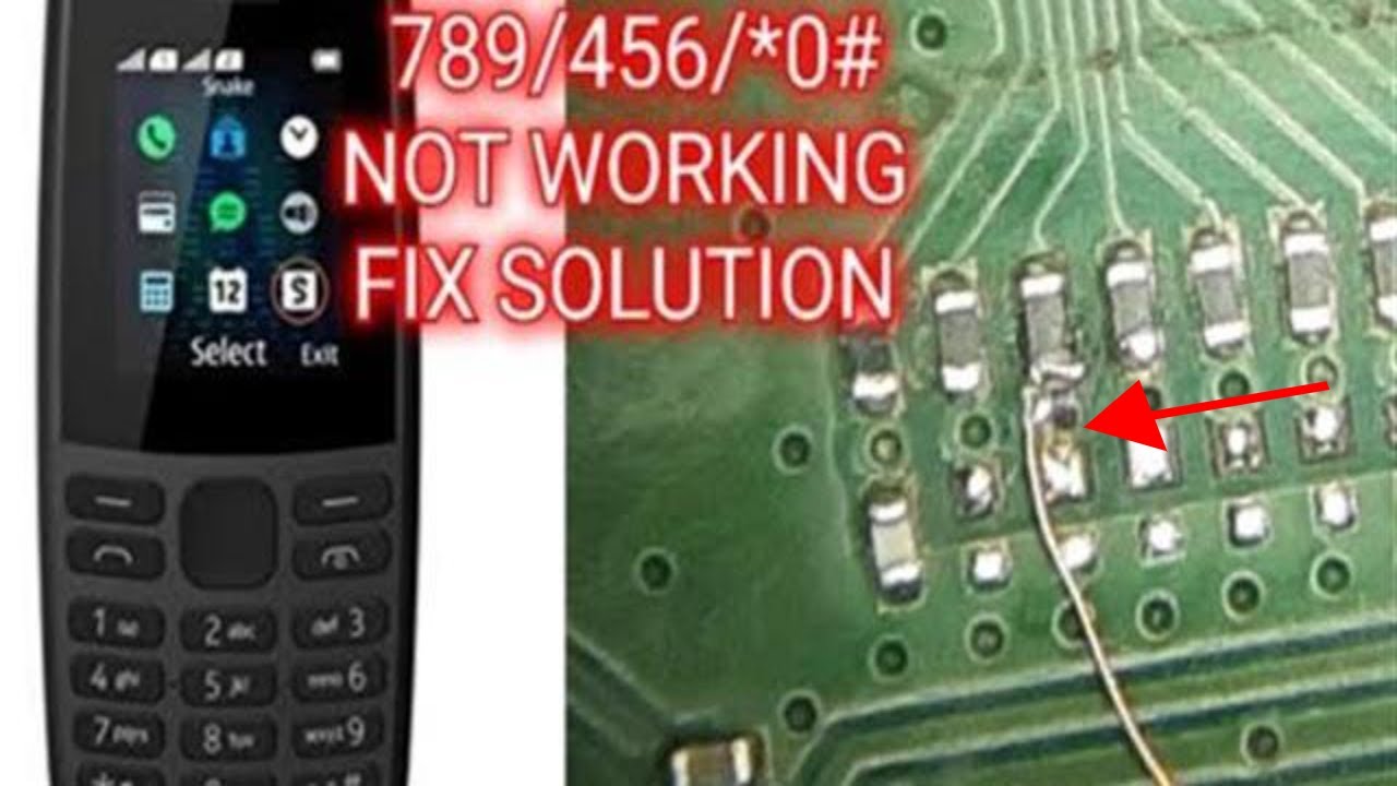 How To Fix Nokia ta1174-105/106#keypad 789 Not Working Fix