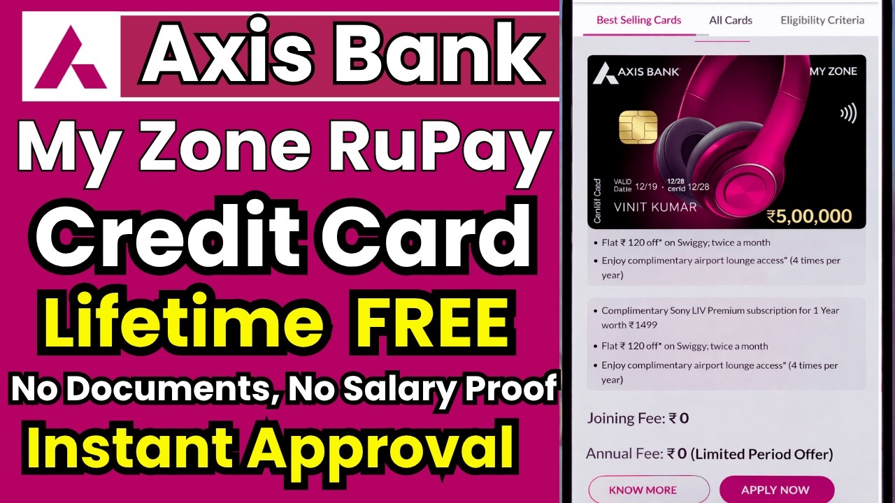 Axis Bank Lifetime Free Credit Card Apply Online 2026
