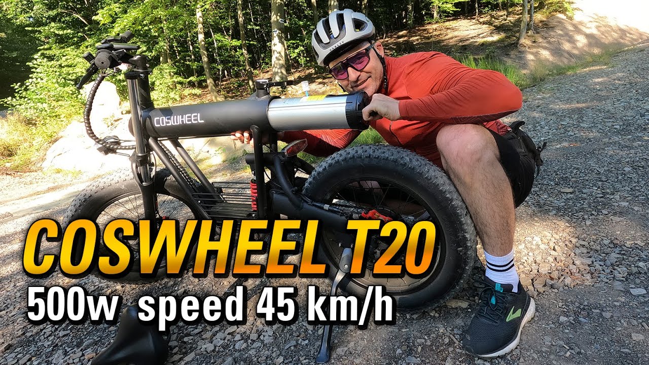 Электровелосипед COSWHEEL T20 - обзор уникального велосипеда-мотоцикла.