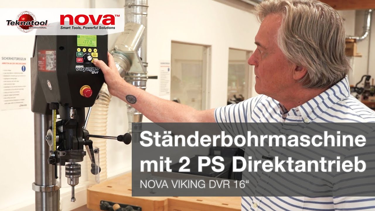 Ständerbohrmaschine mit 2PS Direktantrieb | TEKNATOOL NOVA VOYAGER DVR 18''