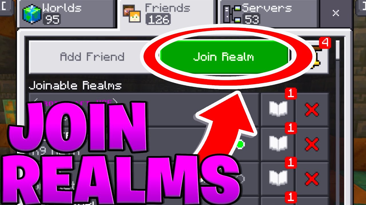 How To Join Realms In Minecraft Bedrock 2025! - Full Guide