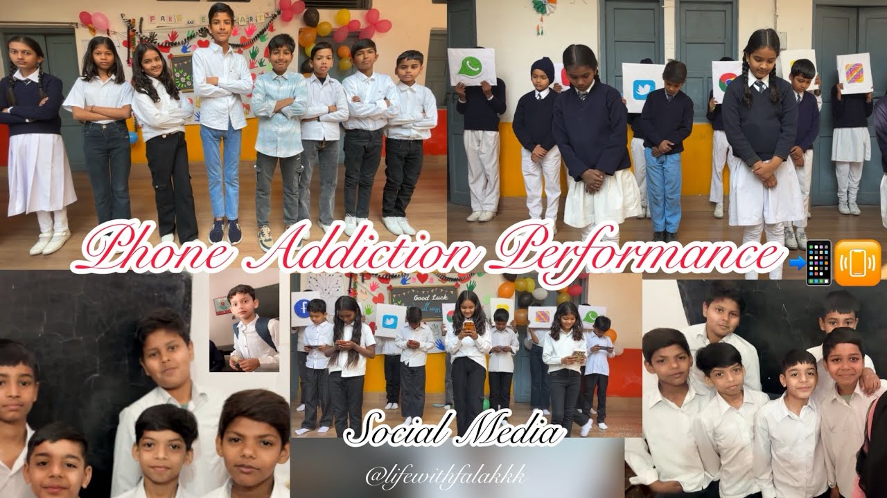 Phone Addiction Performance | Social Media | 📲📳lifewithfalakkk