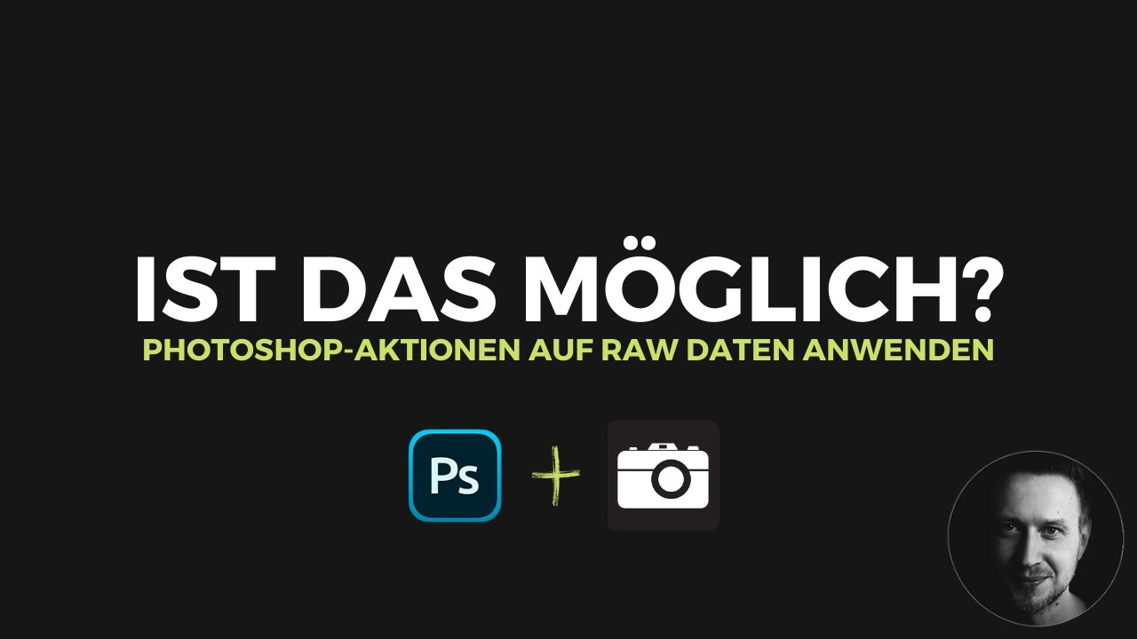Aktionen auf RAW Daten anwenden? #Photoshop #RickMaschke #Aktion