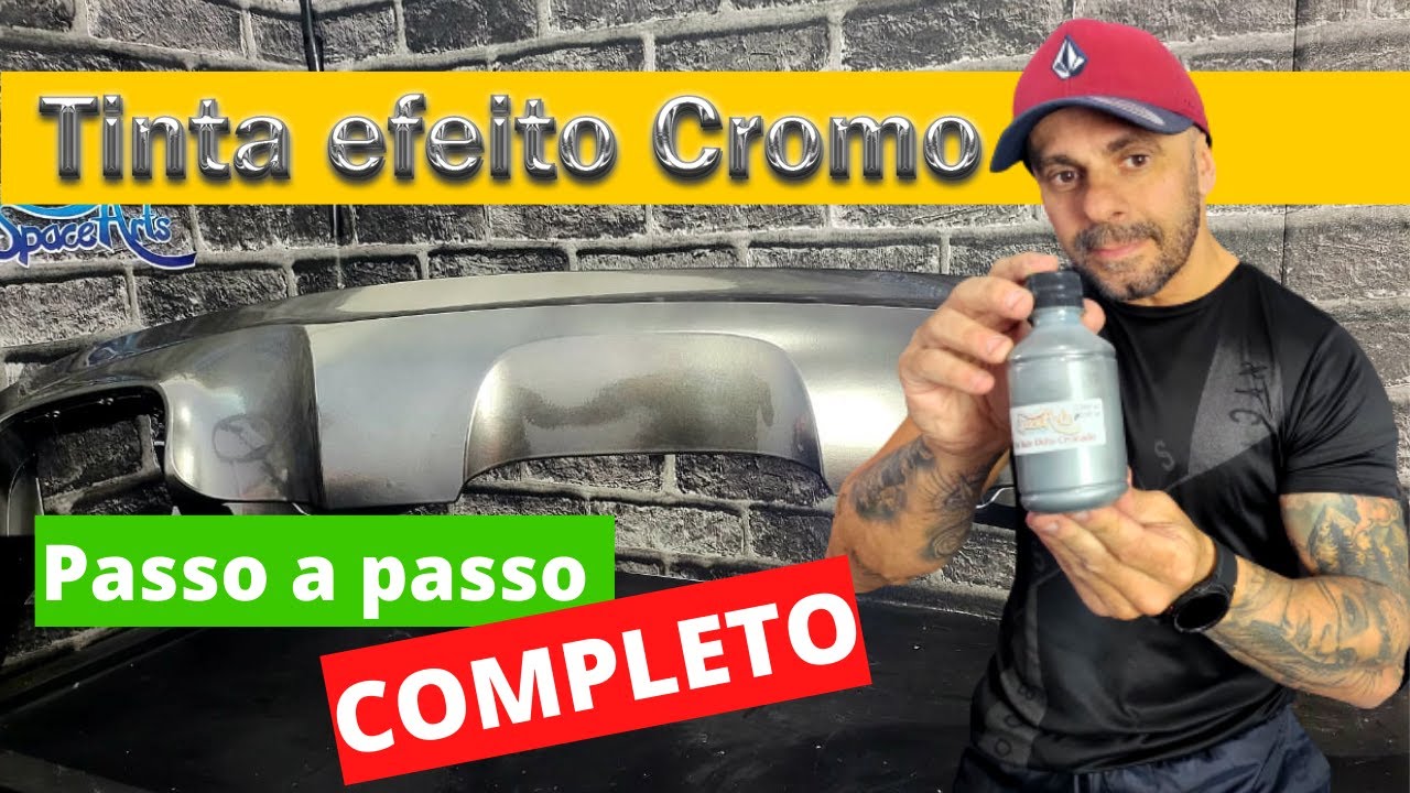 Tinta cromo, como cromar pe&ccedil;as , veja o passo a passo completo de como fazer.