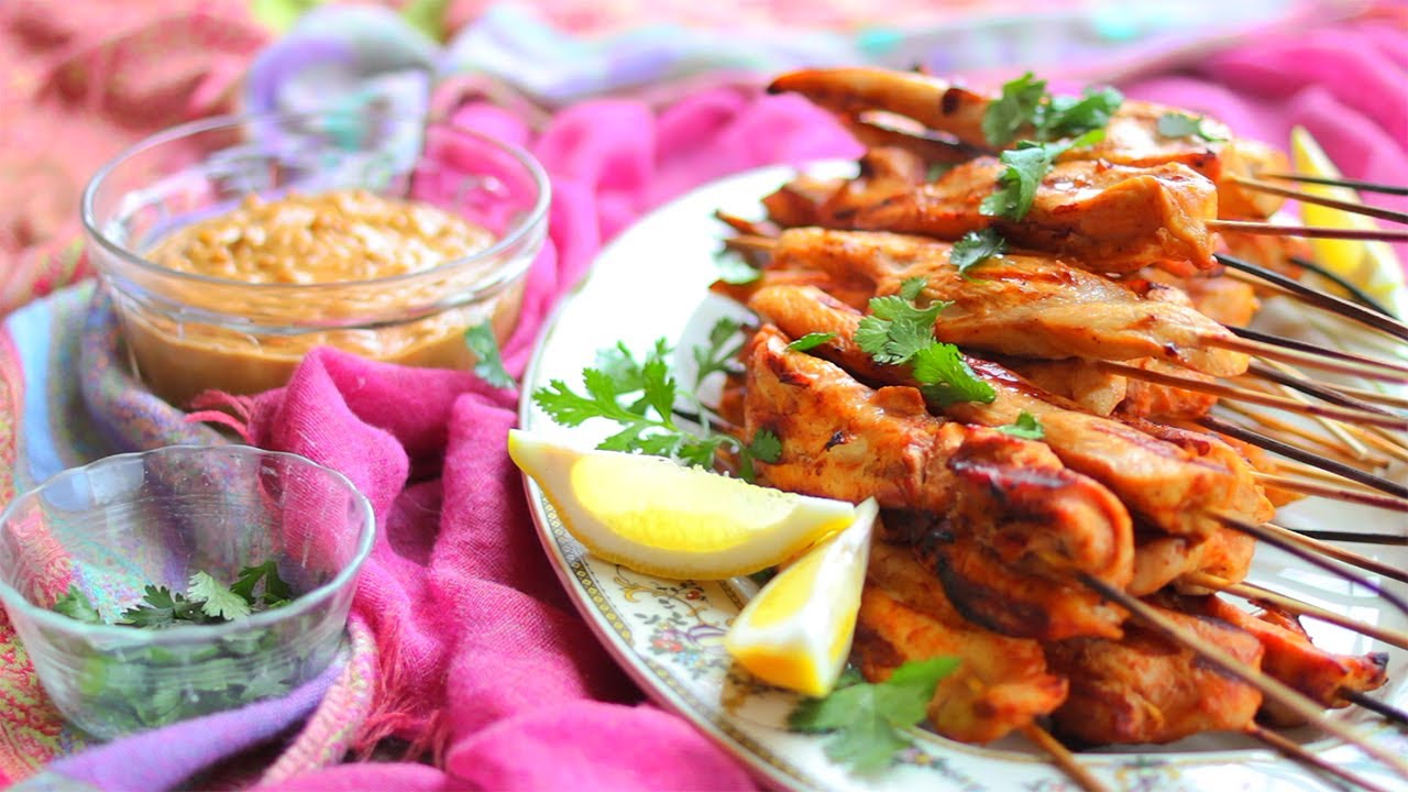 Rezept: Hähnchen Satay vom Grill