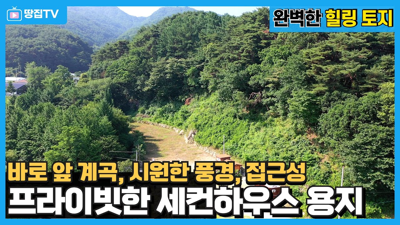 계곡물 흐르는 원주 땅, 숨만 쉬어도 힐링이 되는 공간!  #원주토지 #계곡토지 #서정토지